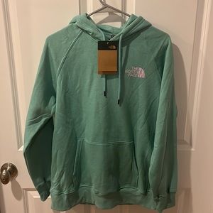 Aqua green North Face Hoodie with tags